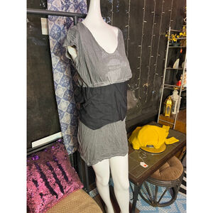 Women's Sugardaddy Gray Black Mini Dress S